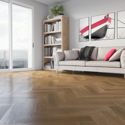 Кварцвиниловый SPC ламинат Fargo Parquet Дуб Монако 33-63W948 венгерская елка 615×123×4