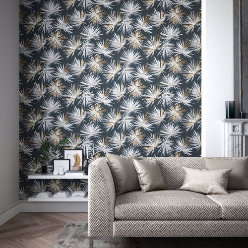Обои Harlequin Momentum 7 Aucuba Slate/Bronze/Topaz 112744