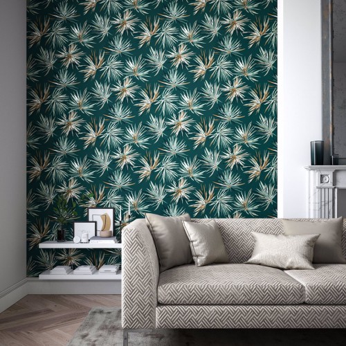Обои Harlequin Momentum 7 Aucuba Forest/Copper 112747