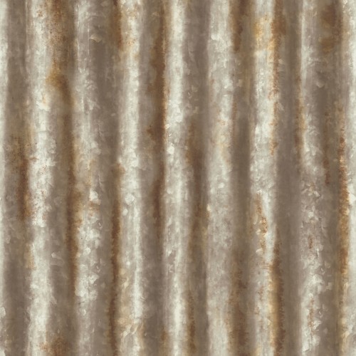 Обои Aura Trilogy Kirkland Charcoal Corrugated Metal FD22334