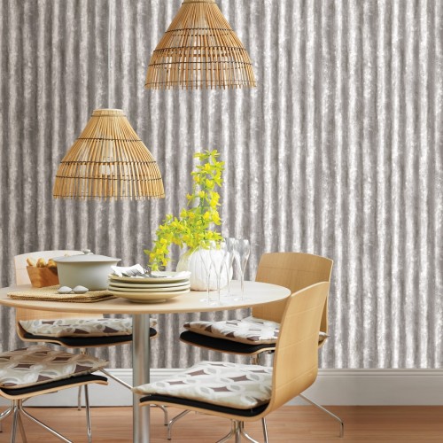Обои Aura Trilogy Kirkland Charcoal Corrugated Metal FD22336