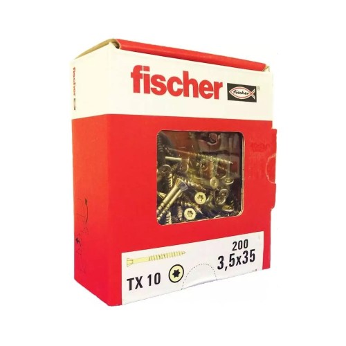 Саморезы для массивной доски Fischer 3,5x35 мм, 200 шт.