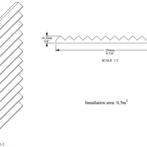 Стеновая панель под покраску Orac Decor Modern Zigzag W108F гибкая 2000×250×18 Стеновая панель под покраску Orac Decor Modern Zigzag W108F гибкая 2000×250×18