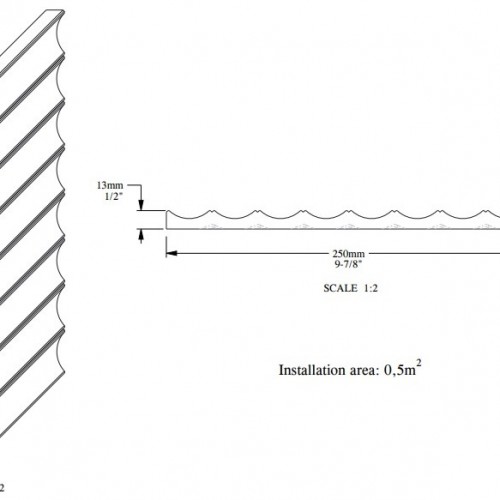 Стеновая панель под покраску Orac Decor Modern Valley W109F гибкая 2000×250×13 Стеновая панель под покраску Orac Decor Modern Valley W109F гибкая 2000×250×13