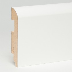 Плинтус МДФ ламинированный TeckWood белый Титан 2150×100×16