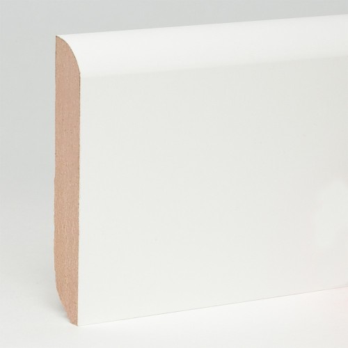 Плинтус МДФ ламинированный TeckWood белый Титан 2150×100×10 Плинтус МДФ ламинированный TeckWood белый Титан 2150×100×10