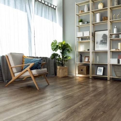 Кварцвиниловый SPC ламинат Alpine Floor Sequoia Темная ECO 6-12 1220×183×4