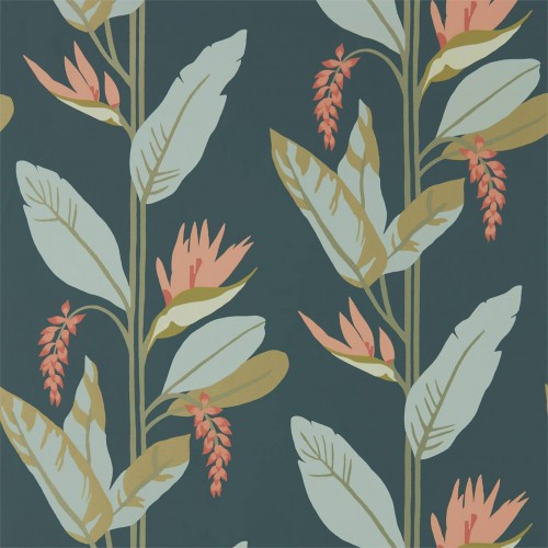 Обои Harlequin Mirador Llenya Ink/Coral/Seaglass 112236