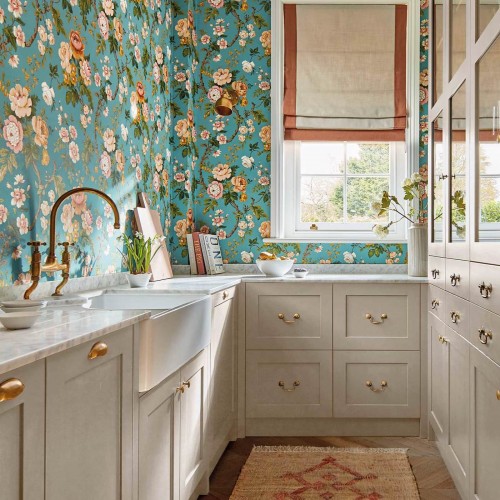Обои Sanderson One Sixty Hykenham High Sea/Ginger 217041