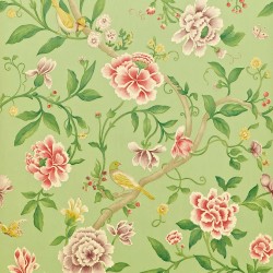 Обои Sanderson One Sixty Porcelain Garden Rose/Fennel DCAVPO101