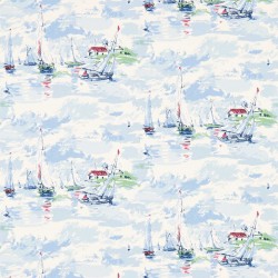 Обои Sanderson One Sixty Sail Away Sky Blue 214590