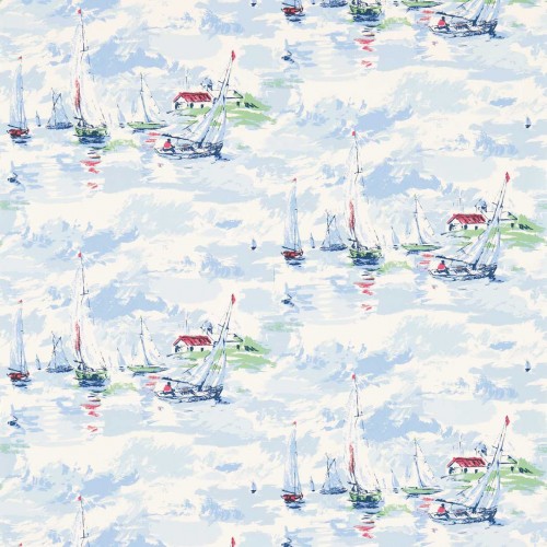 Обои Sanderson One Sixty Sail Away Sky Blue 214590