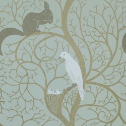 Обои Sanderson One Sixty Squirrel & Dove Eggshell/Ivory DVIWSQ103