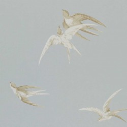 Обои Sanderson One Sixty Swallows Silver DVIWSW104
