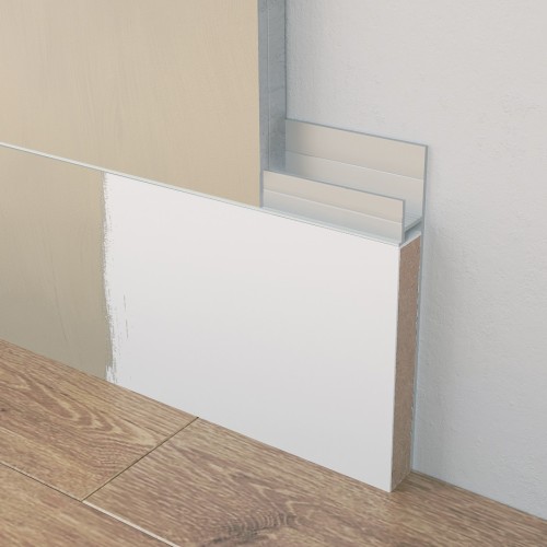 Плинтус алюминиевый скрытый Ликорн C-02.2.2 матовый с подсветкой 2050×105×13,3 Плинтус алюминиевый скрытый Ликорн C-02.2.2 матовый с подсветкой 2050×105×13,3