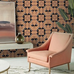 Обои Aura La Tapicera Avestruz Mandarina WP181051 10,05×0,53