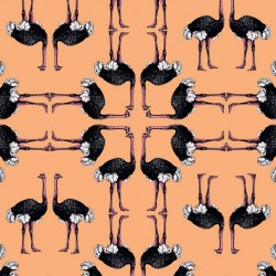 Обои Aura La Tapicera Avestruz Mandarina WP181051 10,05×0,53