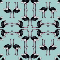 Обои Aura La Tapicera Avestruz Aqua WP181053 10,05×0,53