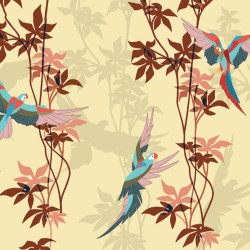 Обои Aura La Tapicera Loro Park Gold WP172054 10,05×0,53