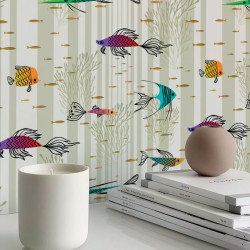 Обои Aura La Tapicera Trully Fish Light WP182091 10,05×0,53