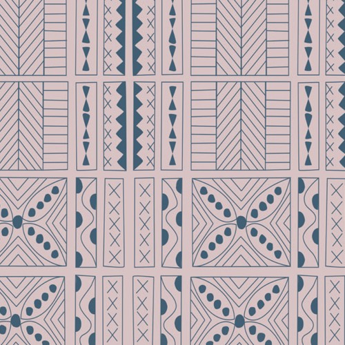 Обои Aura La Tapicera Mahori Rosa-Azul WP191021 10,05×0,53