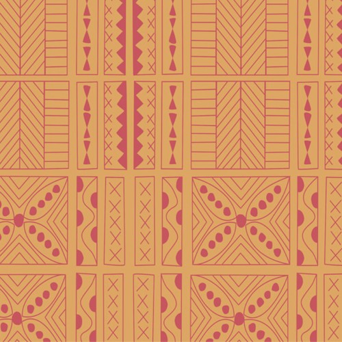 Обои Aura La Tapicera Mahori Amarillo-Naranja WP191022 10,05×0,53