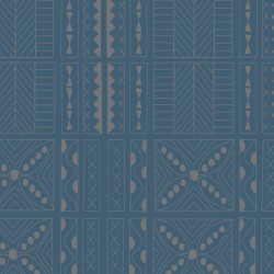 Обои Aura La Tapicera Mahori Azul-Plata WP191023 10,05×0,53