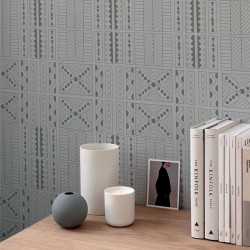 Обои Aura La Tapicera Mahori Silver WP191024 10,05×0,53