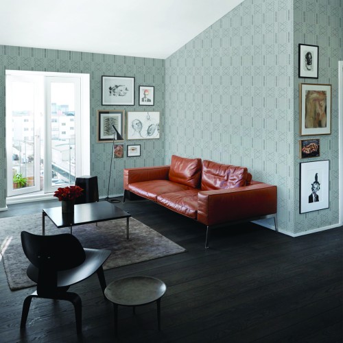 Обои Aura La Tapicera Mahori Silver WP191024 10,05×0,53