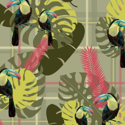 Обои Aura La Tapicera Tucan Escoces WP181021 10,05×0,53