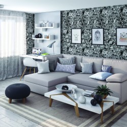 Обои Aura La Tapicera Steampunk Bic-Blue WP191111 10,05×0,53