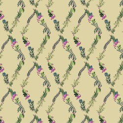 Обои Aura La Tapicera Flamingo Road Gold WP172034 10,05×0,53