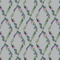 Обои Aura La Tapicera Flamingo Road Silver WP172033 10,05×0,53