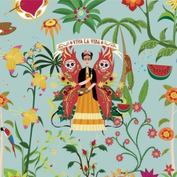 Обои Aura La Tapicera Frida Aqua WP182071 10,05×0,53