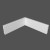 Плинтус МДФ под покраску Ликорн Р 2.100.16 прямой скругленный 2070×100×16