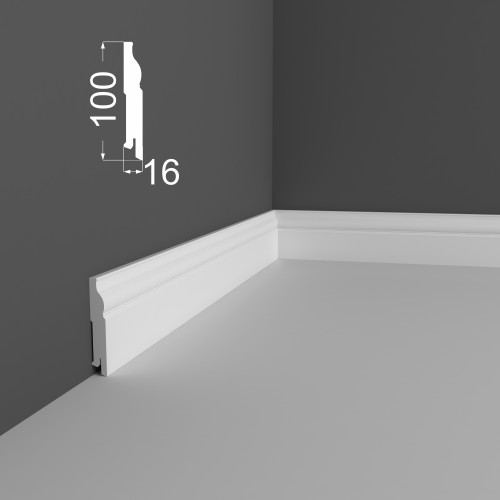 Плинтус МДФ под покраску Ликорн Р 3.100.16 2070×100×16 Плинтус МДФ под покраску Ликорн Р 3.100.16 2070×100×16