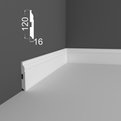 Плинтус МДФ под покраску Ликорн Р 3.120.16 2070×120×16