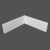 Плинтус МДФ под покраску Ликорн Р 4.100.16 фигурный 2070×100×16