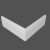 Плинтус МДФ под покраску Ликорн Р 4.120.16 фигурный 2070×120×16