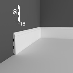 Плинтус МДФ под покраску Ликорн Р 4.150.16 2070×150×16