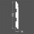 Плинтус МДФ под покраску Ликорн Р 4.150.16 фигурный 2070×150×16, технический рисунок