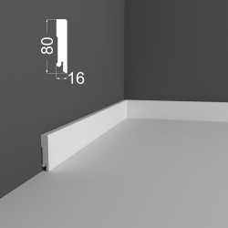 Плинтус МДФ под покраску Ликорн Р 6.80.16 2070×80×16