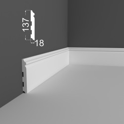 Плинтус МДФ под покраску Ликорн Р 8.137.18 2070×137×18