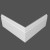Плинтус МДФ под покраску Ликорн Р 8.137.18 фигурный 2070×137×18