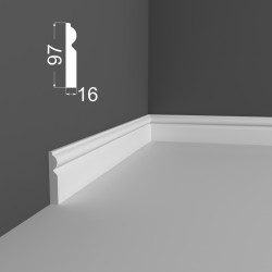 Плинтус МДФ под покраску Ликорн Р 9.97.16 2070×97×16