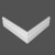 Плинтус МДФ под покраску Ликорн Р 9.97.16 фигурный 2070×97×16