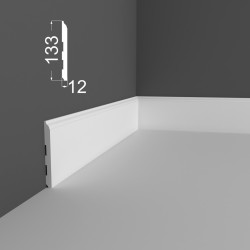 Плинтус МДФ под покраску Ликорн Р 18.133.12 2070×133×12