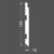 Плинтус МДФ под покраску Ликорн Р 19.185.16 фигурный 2070×185×16, технический рисунок