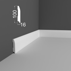 Плинтус МДФ под покраску Ликорн Р 20.100.16 2070×100×16