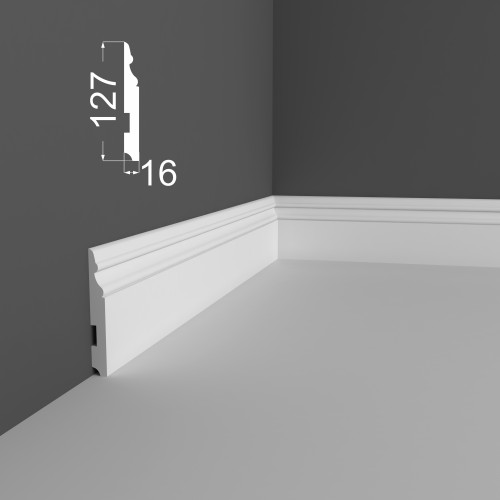 Плинтус МДФ под покраску Ликорн Р 24.127.16 2070×127×16 Плинтус МДФ под покраску Ликорн Р 24.127.16 2070×127×16